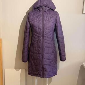 Paradox Lightweight Packable Puffer Jacket Long Purple Women's S